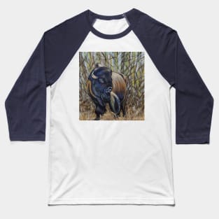 Buffalo Bison canadian animals Baseball T-Shirt